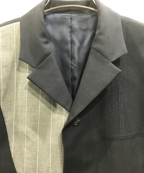 I.S. ISSEY MIYAKE（イッセイ ミヤケ）I.S. ISSEY MIYAKE (イッセイ ミヤケ) 切替テーラードジャケット ネイビー サイズ:Ｍの古着・服飾アイテム