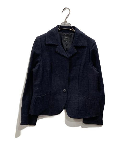 23区（ニジュウサンク）23区 (ニジュウサンク) ツイードジャケット ネイビー サイズ:44の古着・服飾アイテム