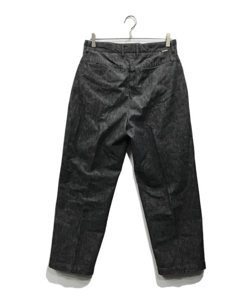 FARAH（ファーラー）FARAH (ファーラー) Two-tuck Wide Tapered Pants ブラック サイズ:W32 L30の古着・服飾アイテム