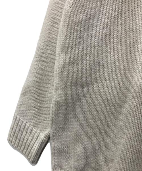 GALERIE VIE（ギャルリーヴィー）GALERIE VIE (ギャルリーヴィー) ファインウール Vネックプルオーバー ベージュ サイズ:Sの古着・服飾アイテム