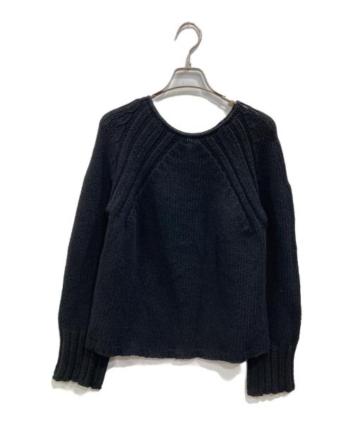 KRISTENSEN DU NORD（クリステンセン ドゥ ノルド）KRISTENSEN DU NORD (クリステンセン ドゥ ノルド) カシミヤ混ニット ブラック サイズ:SIZE 2の古着・服飾アイテム