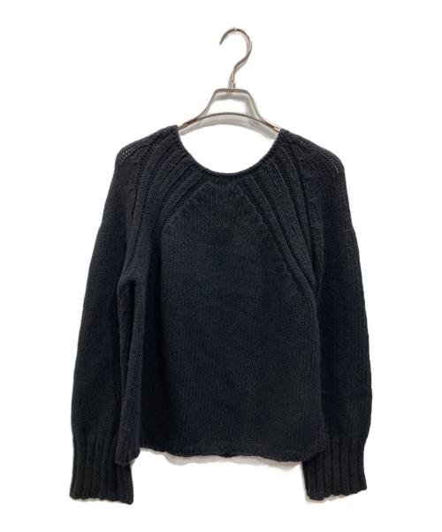 KRISTENSEN DU NORD（クリステンセン ドゥ ノルド）KRISTENSEN DU NORD (クリステンセン ドゥ ノルド) カシミヤ混ニット ブラック サイズ:SIZE 2の古着・服飾アイテム