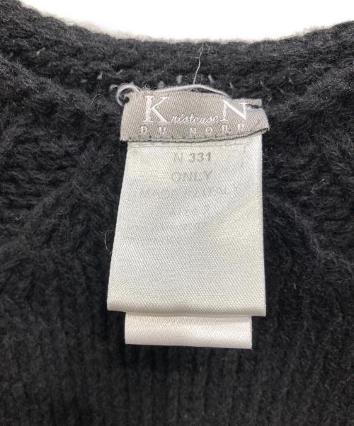 KRISTENSEN DU NORD（クリステンセン ドゥ ノルド）KRISTENSEN DU NORD (クリステンセン ドゥ ノルド) カシミヤ混ニット ブラック サイズ:SIZE 2の古着・服飾アイテム