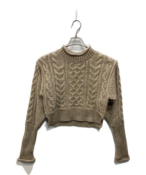 CHAROL（シャロル）CHAROL (シャロル) ケーブルニット ベージュ サイズ:Fの古着・服飾アイテム