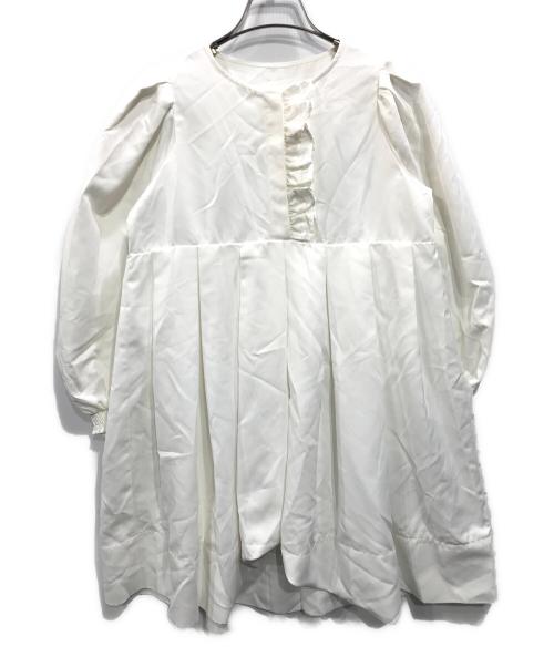 Bibiy.（ビビィ）Bibiy. (ビビィ) EFFIE PLEATED DRESS ホワイト サイズ:Fの古着・服飾アイテム