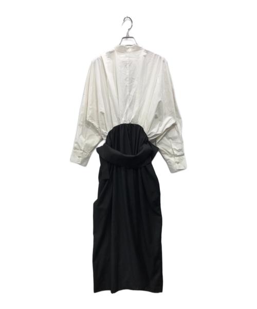 HARE（ハレ）HARE (ハレ) コルセットデザインワンピース ホワイト×ブラック サイズ:Freeの古着・服飾アイテム