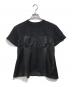 sacai（サカイ）の古着「Cotton Jersey T-shirt Corset Detail」｜ブラック