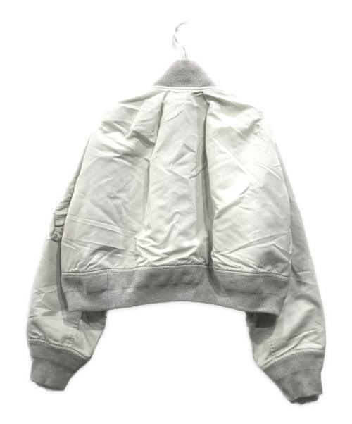 sacai（サカイ）sacai (サカイ) ナイロンツイルショートブルゾン ライトグレー サイズ:Sの古着・服飾アイテム
