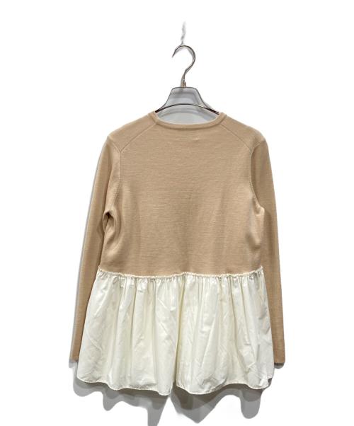 UNITED ARROWS TOKYO（ユナイテッドアローズトウキョウ）UNITED ARROWS TOKYO (ユナイテッドアローズトウキョウ) ペプラムコンビニット ベージュ サイズ:表記なしの古着・服飾アイテム