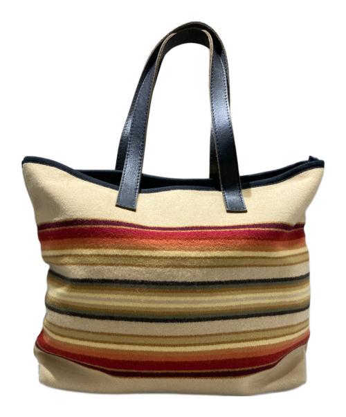 PENDLETON（ペンドルトン）PENDLETON (ペンドルトン) ブランケットトートバッグ ベージュの古着・服飾アイテム