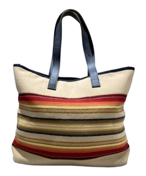 PENDLETON（ペンドルトン）PENDLETON (ペンドルトン) ブランケットトートバッグ ベージュの古着・服飾アイテム