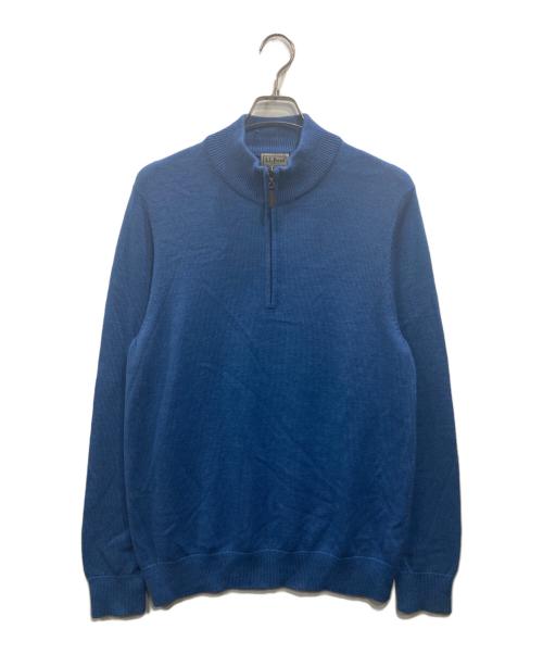 L.L.Bean（エルエルビーン）L.L.Bean (エルエルビーン) ハーフジップニット ブルー サイズ:Mの古着・服飾アイテム