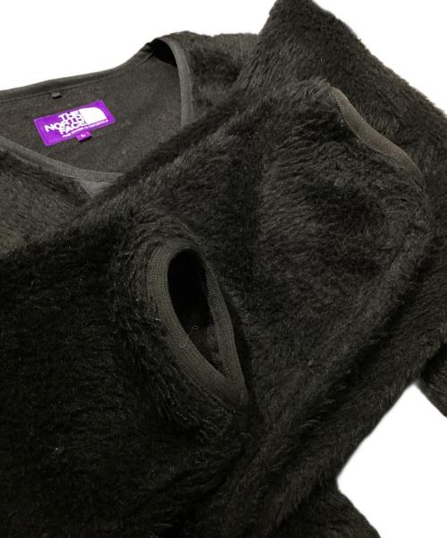 THE NORTHFACE PURPLELABEL（ザ・ノースフェイス パープルレーベル）THE NORTHFACE PURPLELABEL (ザ・ノースフェイス パープルレーベル) ウールフリースフィールドカーディガン ブラック サイズ:Lの古着・服飾アイテム