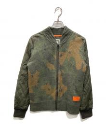 G-STAR RAW（ジースターロゥ）の古着「STYLE CAMO VEST KNIT」｜カーキ