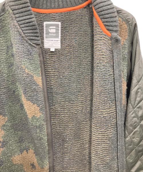 G-STAR RAW（ジースターロゥ）G-STAR RAW (ジースターロゥ) STYLE CAMO VEST KNIT カーキ サイズ:SIZE Mの古着・服飾アイテム