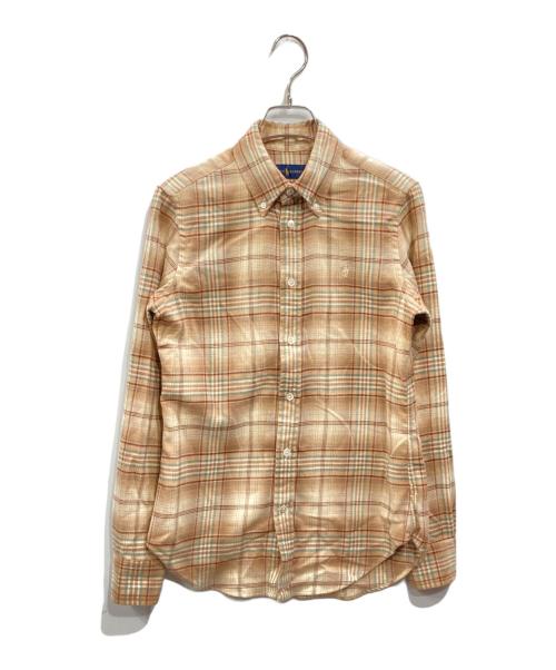 RALPH LAUREN（ラルフローレン）RALPH LAUREN (ラルフローレン) チェックシャツ ベージュ サイズ:XSの古着・服飾アイテム