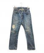 SUGAR CANEシュガーケーン）の古着「Lot.1947 リメイクデニムパンツ」｜インディゴ