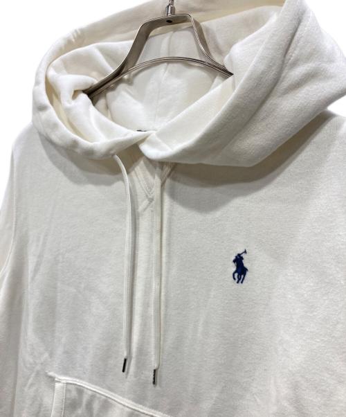 POLO RALPH LAUREN（ポロ・ラルフローレン）POLO RALPH LAUREN (ポロ・ラルフローレン) プルオーバーパーカー ホワイト サイズ:Lの古着・服飾アイテム