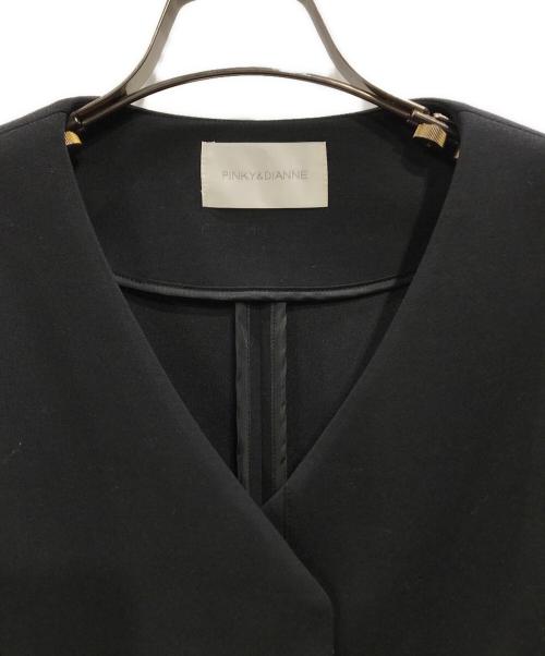 Pinky & Dianne（ピンキーアンドダイアン）Pinky & Dianne (ピンキーアンドダイアン) ダンボールノーカラーブルゾン ブラック サイズ:38の古着・服飾アイテム