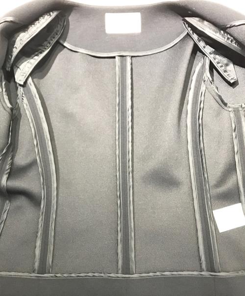 Pinky & Dianne（ピンキーアンドダイアン）Pinky & Dianne (ピンキーアンドダイアン) ダンボールノーカラーブルゾン ブラック サイズ:38の古着・服飾アイテム