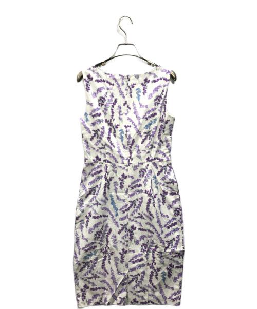 MaxMara（マックスマーラ）MaxMara (マックスマーラ) 花柄ノースリーブワンピース パープル サイズ:38の古着・服飾アイテム