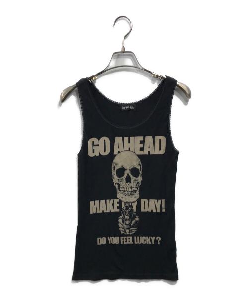 Hysteric Glamour（ヒステリックグラマー）Hysteric Glamour (ヒステリックグラマー) ノースリーブカットソー ブラック サイズ:Freeの古着・服飾アイテム