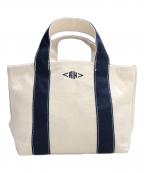 Ron Hermanロンハーマン）の古着「オーガニックキャンバストートバッグXS」｜アイボリー×ネイビー