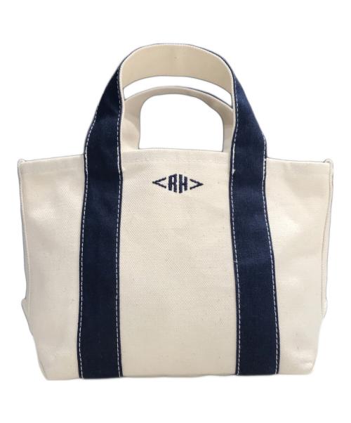 Ron Herman（ロンハーマン）Ron Herman (ロンハーマン) オーガニックキャンバストートバッグXS アイボリー×ネイビーの古着・服飾アイテム