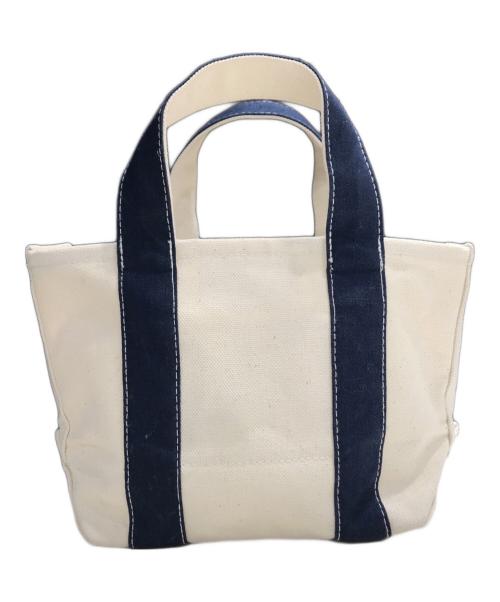 Ron Herman（ロンハーマン）Ron Herman (ロンハーマン) オーガニックキャンバストートバッグXS アイボリー×ネイビーの古着・服飾アイテム