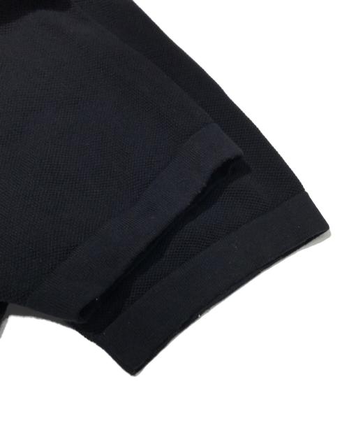 FRED PERRY（フレッドペリー）FRED PERRY (フレッドペリー) ストライプド ニット シャツ ブラック サイズ:Ｍの古着・服飾アイテム