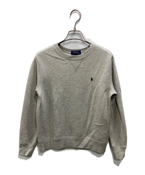 POLO RALPH LAUREN（ポロ・ラルフローレン）POLO RALPH LAUREN (ポロ・ラルフローレン) クルーネックスウェット グレー サイズ:BOYS M(10-12)の古着・服飾アイテム