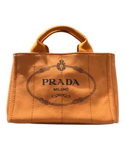 PRADA（プラダ）PRADA (プラダ) カナパ ハンドバッグ オレンジ サイズ:-の古着・服飾アイテム