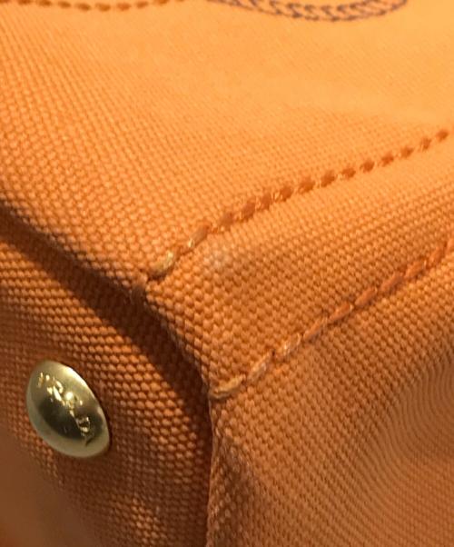 PRADA（プラダ）PRADA (プラダ) カナパ ハンドバッグ オレンジ サイズ:-の古着・服飾アイテム