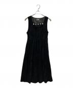 KUOSEクオセ）の古着「ノースリーブワンピース」｜ブラック