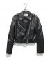 OPAQUE.CLIP（オペークドットクリップ）の古着「大草直子さんコラボショート丈ライダースジャケット」｜ブラック