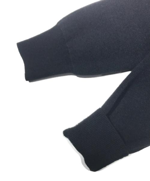 BORDERS at BALCONY（ボーダーズアットバルコニー）BORDERS at BALCONY (ボーダーズアットバルコニー) KNIT PEPLUM ZIP ブラック サイズ:38の古着・服飾アイテム