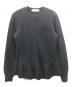 BORDERS at BALCONY（ボーダーズアットバルコニー）の古着「KNIT PEPLUM ZIP」｜ブラック