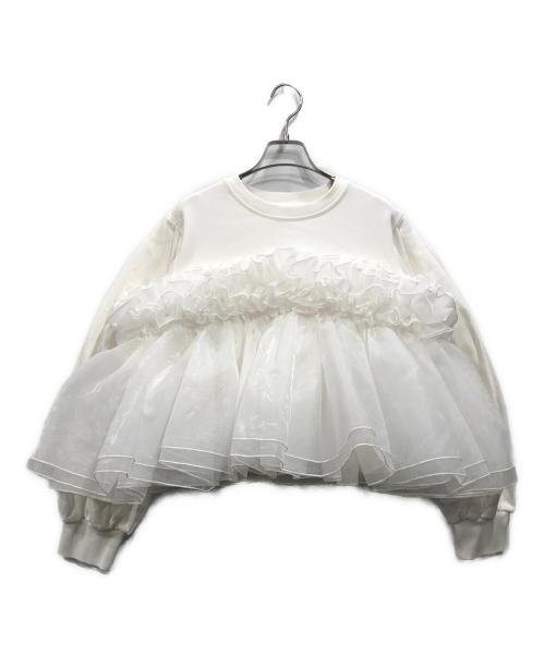 Bibiy.（ビビィ）Bibiy. (ビビィ) ANGELICA SWEATSHIRT ホワイト サイズ:F 未使用品の古着・服飾アイテム