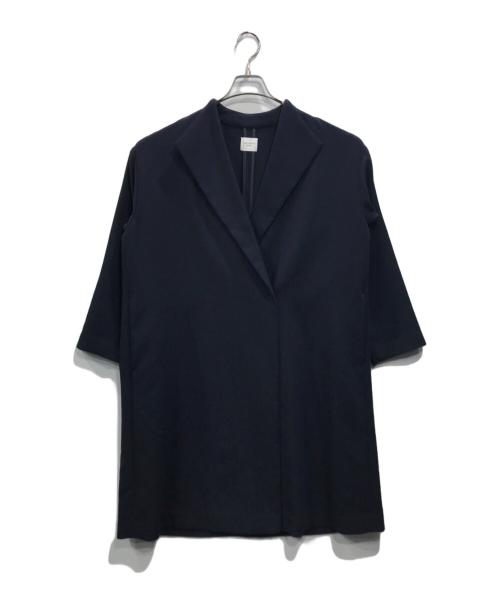 URBAN RESEARCH DOORS（アーバンリサーチドアーズ）URBAN RESEARCH DOORS (アーバンリサーチドアーズ) ダブルクロスガウンコート ネイビー サイズ:Ｍの古着・服飾アイテム
