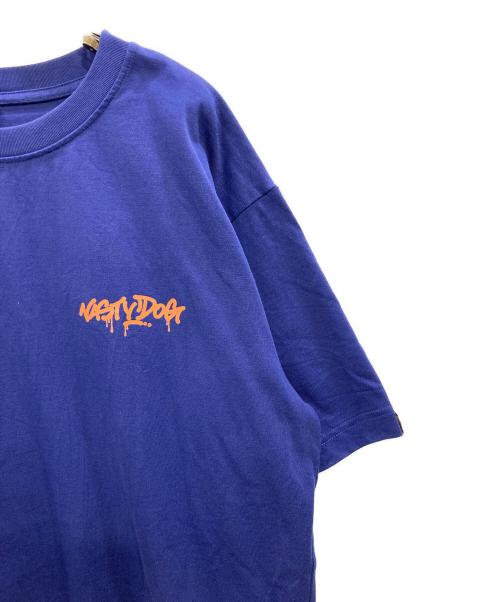 NASTY DOG（ナスティー ドッグ）NASTY DOG (ナスティー ドッグ) プリントTシャツ ネイビー サイズ:XLの古着・服飾アイテム