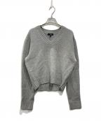 theoryセオリー）の古着「Lana Cash Vneck PO C」｜グレー
