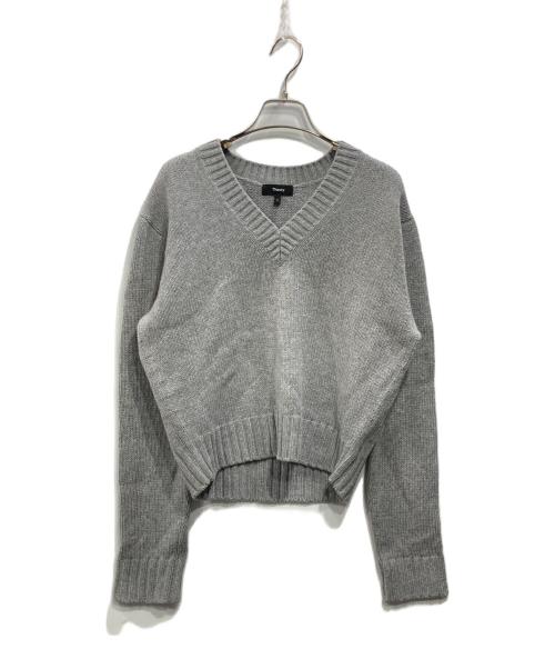 theory（セオリー）theory (セオリー) Lana Cash Vneck PO C グレー サイズ:Ｓの古着・服飾アイテム