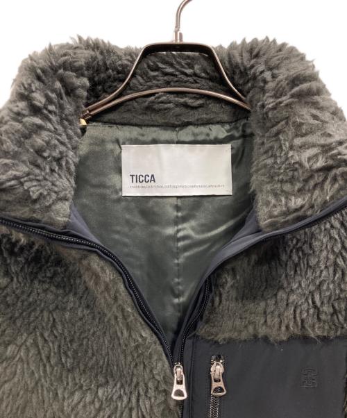 ticca（ティッカ）ticca (ティッカ) WOOLファーベスト グレー サイズ:Fの古着・服飾アイテム