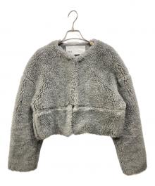 ticca（ティッカ）の古着「ウールファーショートコート」｜グレー