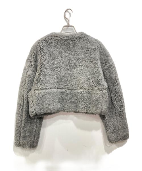 ticca（ティッカ）ticca (ティッカ) ウールファーショートコート グレー サイズ:Fの古着・服飾アイテム