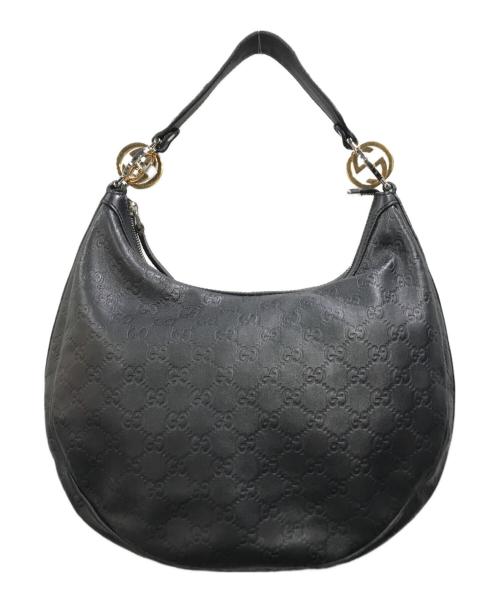 GUCCI（グッチ）GUCCI (グッチ) GGツインズワンショルダーバッグ ブラックの古着・服飾アイテム