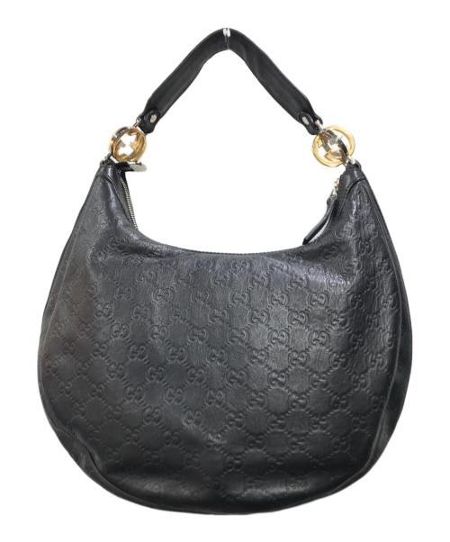 GUCCI（グッチ）GUCCI (グッチ) GGツインズワンショルダーバッグ ブラックの古着・服飾アイテム
