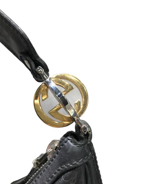 GUCCI（グッチ）GUCCI (グッチ) GGツインズワンショルダーバッグ ブラックの古着・服飾アイテム