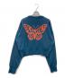 X-girl (エックスガール) BUTTERFLY COMPACT KNIT TOP ブルー サイズ:ONE SIZE：3500円