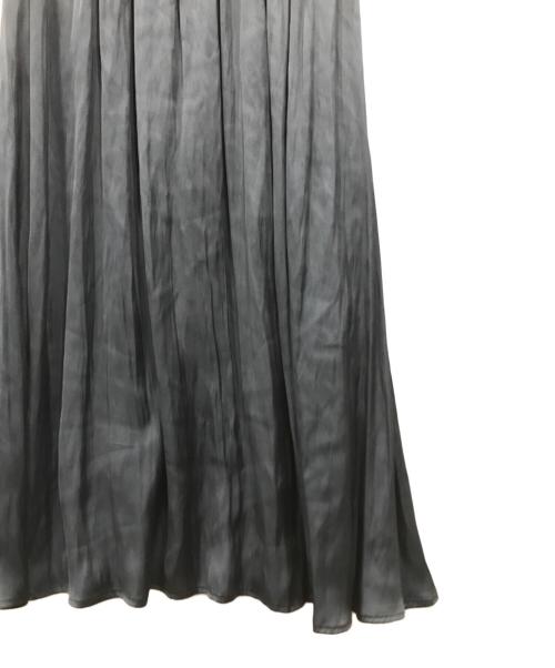 INDIVI（インディヴィ）INDIVI (インディヴィ) ドレープサテンワンピース ネイビー サイズ:38の古着・服飾アイテム